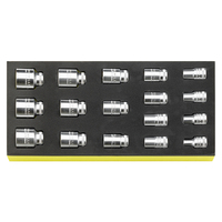 Набор торцовых головок 1/2" во вкладыше TCS, STAHLWILLE, 96838780, TCS 50a/17