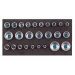 Gedore 1500 CT1-19 Набор головок торцевых 1/2" в CT ложементе 1/3