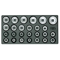 Gedore 1500 ES-19 IS Набор головок торцевых 1/2" в ложементе 1/3