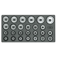 Gedore 1500 ES-19 Набор головок торцевых 1/2" в ложементе 1/3