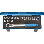 Gedore 19 SKU-20 Набор торцевых головок с ключом 1/2", 14 предметов