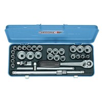 Gedore D 19 X Набор торцевых головок с аксессуарами 1/2" 31 предмет