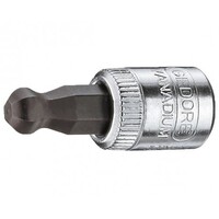 Gedore IN 20 L Торцевая головка 1/4" с отвёрточной вставкой с шарообразным рабочим концом, для винтов с внутренним шестигранником