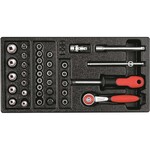 Gedore RED R22150006 Набор торцевых головок 1/4" в модуле 1/3