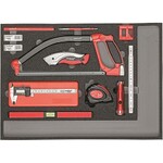 Gedore RED R22350004 Комплект измерительного и режущего инструмента в модуле из пенистого материала, 30 предметов