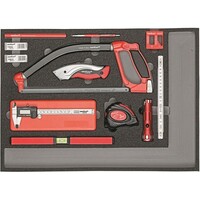 Gedore RED R22350004 Комплект измерительного и режущего инструмента в модуле из пенистого материала, 30 предметов