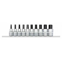 Gedore RED R62558110 Набор отверточных вставок  1/2" внутренний шестигранник, метрические размеры, на фиксирующей рейке, 10 предмето