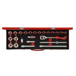 Gedore RED R69004024 Набор торцевых головок 1/2", 24 предмета