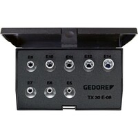 Gedore TX 30 E-08 Набор торцевых головок с аксессуарами 3/8", 8 предметов