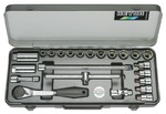 Набор с торцовыми головками, 3/8", 23 предмета