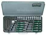 Комбинированные наборы инструментов, 1/2"-1/4", 49 предметов