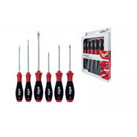 WH-26113 Набор отверток SoftFinish® для винтов со шлицем, Phillips и Pozidriv 6 шт. 26113 WIHA