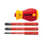 WH-41230 Укороченная рукоятка SoftFinish Stubby electric VDE с битами 3 шт. в блистере 41230 WIHA